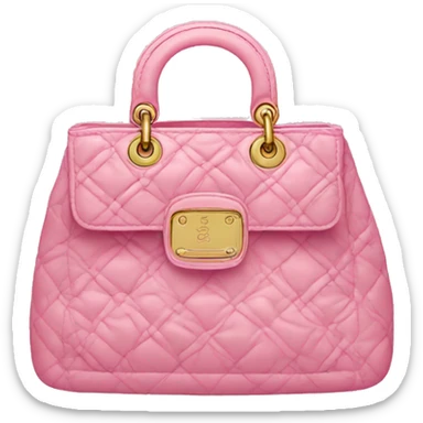 pink dior purse sticker