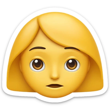 Basic emoji with side eye sticker