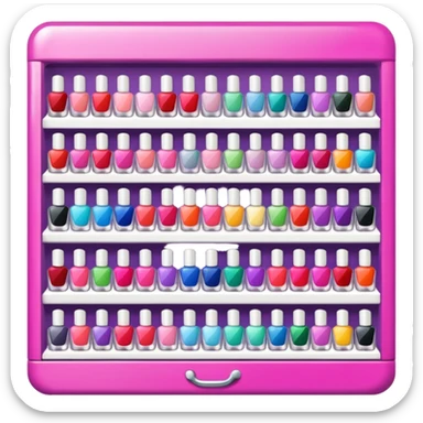 nail art shop sticker