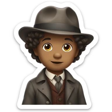strong baby sherlock holmes sticker