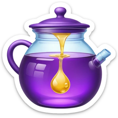 purple honey pot sticker