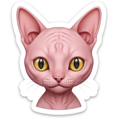 Skinless cat sticker
