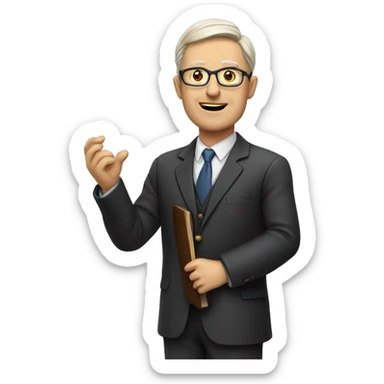 law professor giving lecture sticker