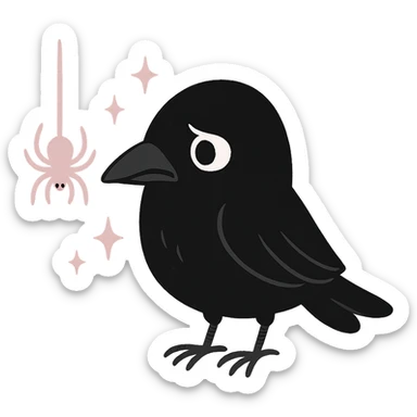 Remove the background and any text from this goth banner, keep it cute, expressive, minimal, in the style of imagen-4-fast-KaUtLiSA10F, with a transparent background. sticker