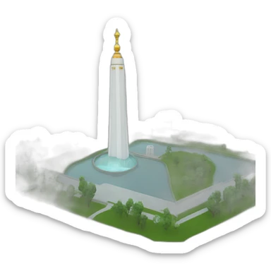 Ufa city with Salivat Yulaev monument sticker