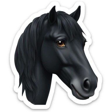 Friesian horse  sticker