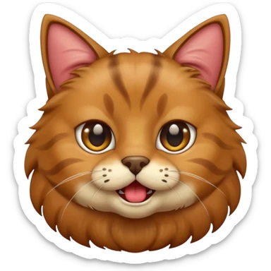 Cat barking  sticker