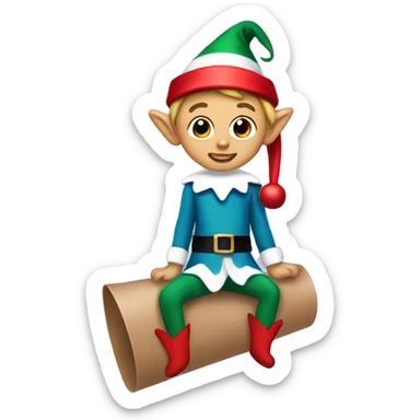 Elf on a shelf sticker