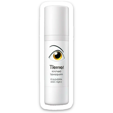 eye cream bottle with label sticker