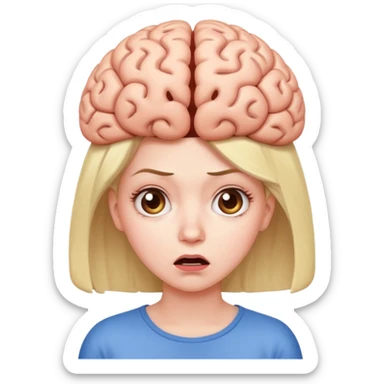 Brain fart with Helene sticker