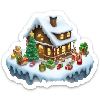 Christmas paradise sticker