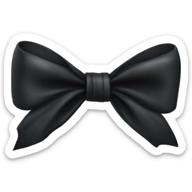 Black bow sticker