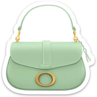 light green dior saddle bag sticker