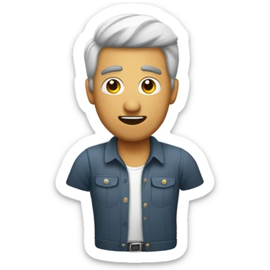 Hombre con camara sticker