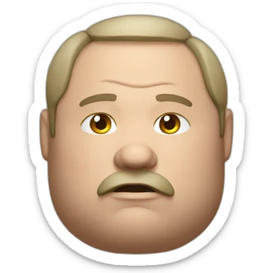 big fat man russian sticker