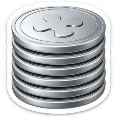 a stack of three coinsa stack of three coins sticker