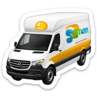 sprinter van WITH AMAZON LOGO sticker