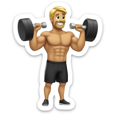 dumbbell sticker