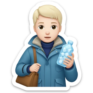 freeze ice and inside clothes and bag sticker