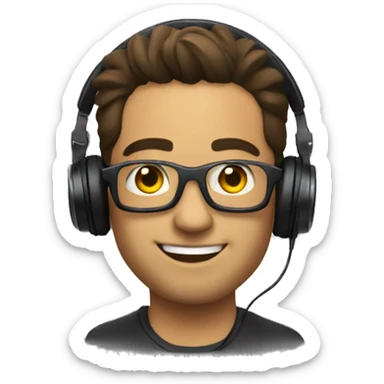 dj español en una fiesta sticker