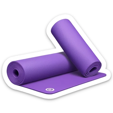Yoga Mat purple sticker