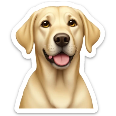 Yellow lab  sticker