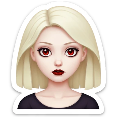 evil copied girl sticker