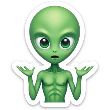 extraterrestrial sticker