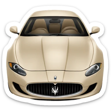 beige-maserati-car sticker