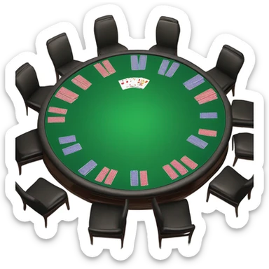 poker table sticker