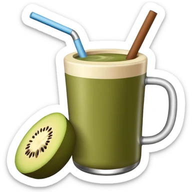 Dibujito tomando mate argentino sticker