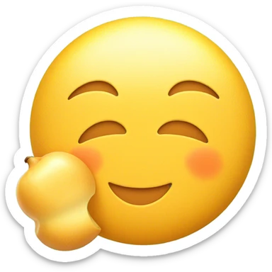 playful boy with food emoji sticker