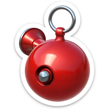 red bike bell  sticker