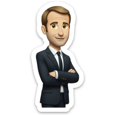 macron converti aux judaïsme sticker