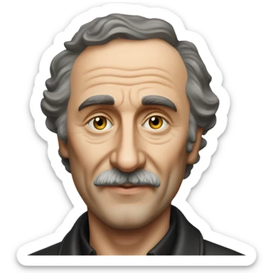 Photorealistic Alexander Kuprin russian writer sticker