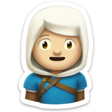 finn the human from adventure time sticker