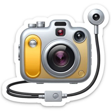 a sensor with a camera and a wire and a sensor for tracking sticker