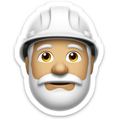 photorealistic Soviet serious man wearing a construction helmet sticker