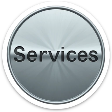 a signage that says "Services" sticker