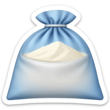 Small bag full of white powder sticker