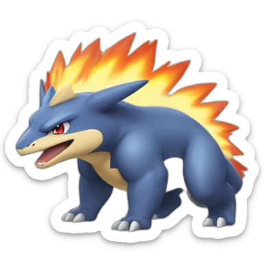 Pokémon typhlosion sticker