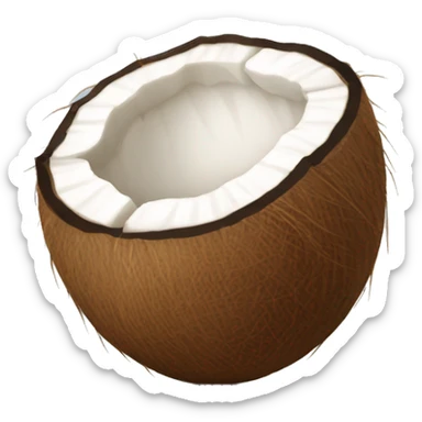 open coconut  sticker