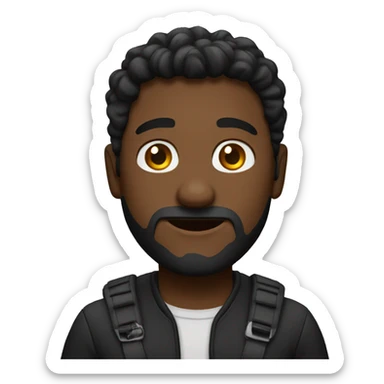 Man hace black atractivo sticker