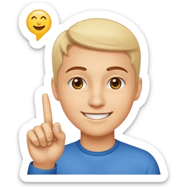 A classic emoji nose, no face, with a pointer finger touching the tip of it, combine these two 👆🏼👃🏼 sticker