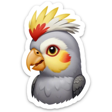 cockatiel bird sticker