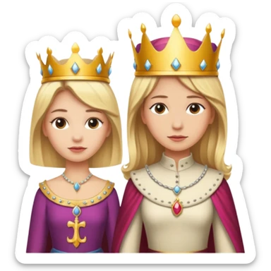 Blonde Queen and servant sticker