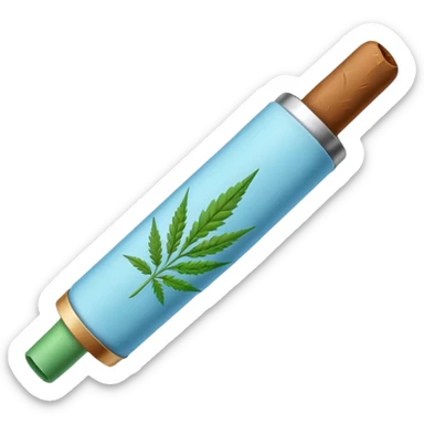 baby blue weed joint sticker