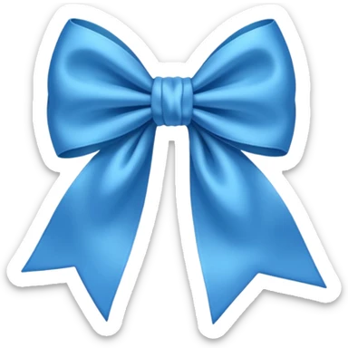Make a ble bow sticker