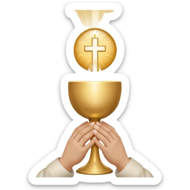 adoration and eucharist sticker