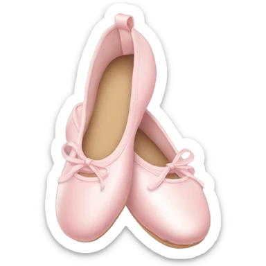 Pale pink ballet shoes sticker